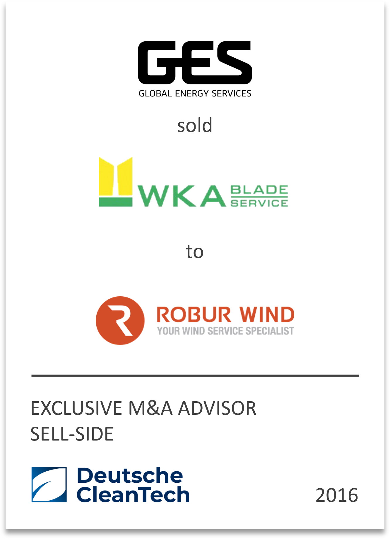 ROBUR Industry Service GmbH, a Germany-based company engaged in providing industrial and technical services, has acquired WKA Blade Service GmbH